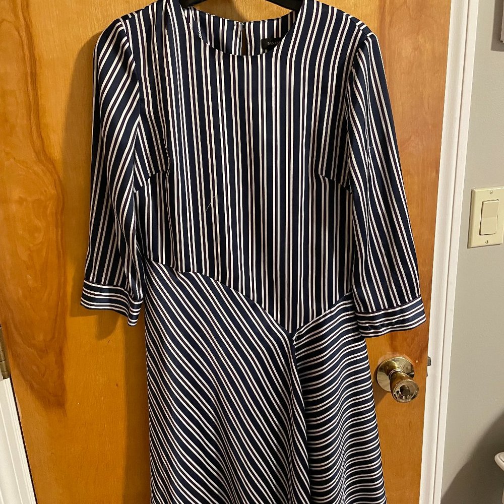 Banana Republic, Midi Stripped Dress, Size 2